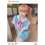 水瀬ちか、「エヴァ」アスカのコスプレ披露！腕時計など小物も再現