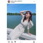 HKT48 田島芽瑠、爽やかなワンピースコーデで暑さを吹き飛ばす！