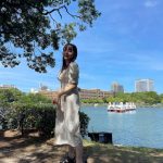 HKT48 田島芽瑠、爽やかなワンピースコーデで暑さを吹き飛ばす！