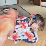 伊織もえ、帯も絵柄も金魚な浴衣姿にうっとり