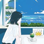 吉岡聖恵ソロ曲『夏色のおもいで』、メッセージ入り暑中見舞い ポストカードの絵柄が公開