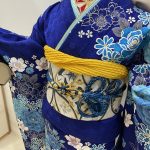 『#振袖gram』が人気の最新青色振袖