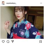 江藤彩也香が浴衣姿の自撮りショット公開