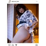 伊藤しずな、浴衣をまくって魅せる桃尻セクシーショット「履いてる?」