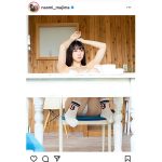 真島なおみ、脇見せのパンチラショットに歓喜の声「これまたたまらん」