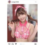 永原芽衣、可愛さあふれるギンガムチェック衣装で釘付け!