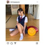 西永彩奈、見えそうで見えない制服コスプレにドギマギ