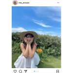 大槻りこ、白ワンピースのオフショットに反響ぞくぞく