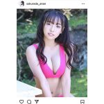 桜田愛音、ハーフツイン×ビキニショットが可愛すぎる!