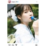 佐藤ノア、浴衣姿でラムネを差し出す仕草にキュン