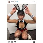 徳江かながセクシーバニーガールに変身!「素敵すぎる」「大好きです」