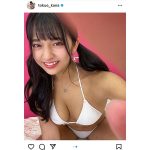 徳江かな、胸元に吸い込まれる癒しの一枚をお届け