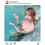 #ババババンビ 吉沢朱音、ナイトプールで夏満喫!「素敵な笑顔に癒されました」
