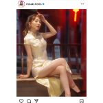 堀尾実咲、美脚クロスしたセクシーチャイナドレス姿にメロメロ