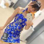 星名美津紀、青いチャイナドレスからのぞく美脚に「可愛いすぎる」の声