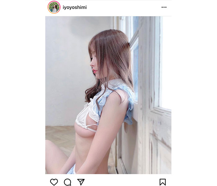 衣世、横顔&横乳ラインの美麗さで悩殺