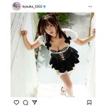 京佳、セクシーすぎるロリメイド衣装で悩殺