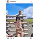 大槻りこ、太陽よりまぶしい水着オフショット公開「魅力的すぎる」「りこちゃんしか勝たん」