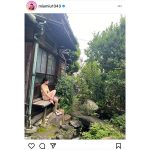 AKB48 下尾みう、縁側に水着姿で腰掛けたしっとりグラビアオフショット公開