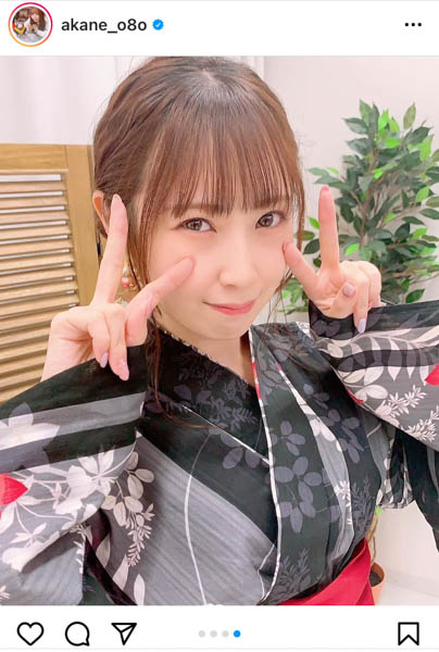 高柳明音、夏祭りをテーマに浴衣姿で生配信「夏を存分に感じれました」　