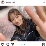 NMB48 上西怜、パジャマ姿でリラックスした「おうち時間」ショット