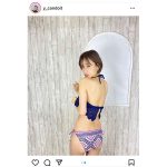 東口優希、健康的なヘルシーボディを水着姿で披露