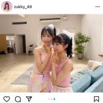 AKB48 山内瑞葵、まるで天使な小栗有以との2ショットに歓喜の声!