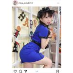#ババババンビ 岸みゆがミニスカポリスのコスプレ披露「今すぐに逮捕されたい」