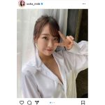 NMB48 加藤夕夏、彼シャツ姿で無邪気な笑顔をお届け