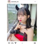 #ババババンビ 近藤沙瑛子、キュートな小悪魔コスプレでファン悩殺