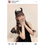 AKB48 大盛真歩、小悪魔コスプレで美肌披露