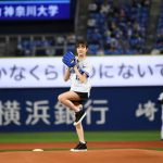 【リュウソウピンク】尾碕真花が初の始球式に挑戦! 「ものすごく緊張しました!」