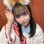 パラディーク 新谷真由、狐耳の巫女コスプレでキュートな上目遣い