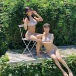 NMB48 和田海佑、川上千尋と戯れる2ショット水着姿に癒される!「爽やかでいい感じだね」