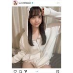 由良朱合、パーカー姿の無防備ショットに「絶対帰らん!!!」