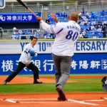 横浜DeNAベイスターズ・中畑清氏とアレックス・ラミレス氏、元監督2人がセレモニアルピッチに登場