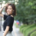 【写真特集】同志社大・大谷智香さんがクールなブラックコーデで登場！ ＜ミスユニバーシティ2021京都代表＞