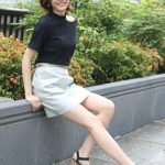 【写真特集】同志社大・大谷智香さんがクールなブラックコーデで登場! <ミスユニバーシティ2021京都代表>