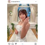 JamsCollection 坂東遥、純白ウエディングドレス姿で26歳の抱負をコメント「心に余裕のある女性になりたい」