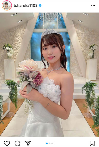 JamsCollection 坂東遥、純白ウエディングドレス姿で26歳の抱負をコメント「心に余裕のある女性になりたい」