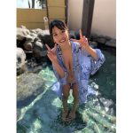 藤乃あおい、はだけた浴衣から美バストチラ見せ