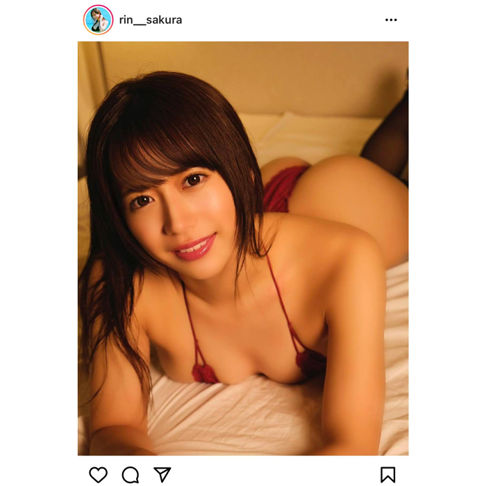 桜りん、過激ビキニ姿でヒップラインを見せつけ！「最高にステキ」