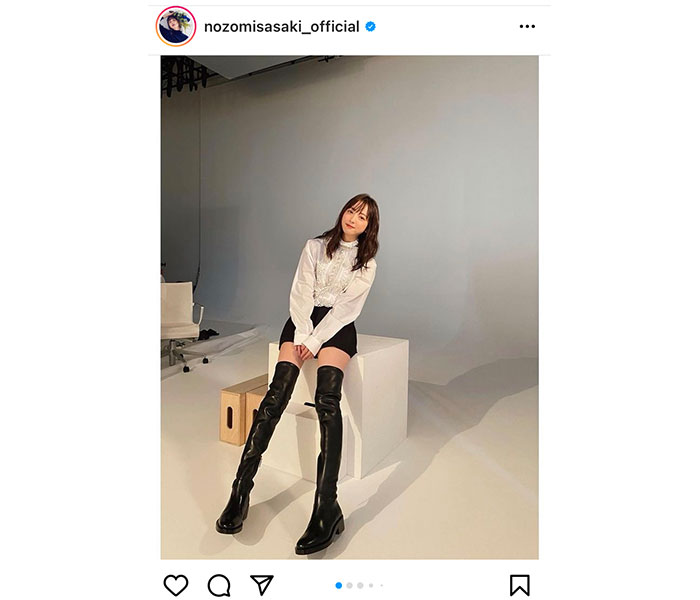 佐々木希、ニーハイブーツで魅せる『絶対領域』コーデで美脚披露