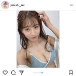 NMB48 上西怜、お気に入りの水着を自撮りで紹介