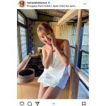 サイバージャパンダンサーズ・渡辺加和（かずへ〜）、見えそうな露天風呂オフショットに反響ぞくぞく