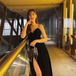 新木優子、黒ドレスコーデで美脚チラリ「国宝級美人」「最高すぎるビジュアル」