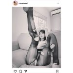 華彩なな、伝線タイツがセクシーすぎる開脚ショット公開