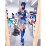 レースクイーン・川瀬もえ、スラリ美脚の青衣装に見惚れる自撮り公開!「美しすぎます」