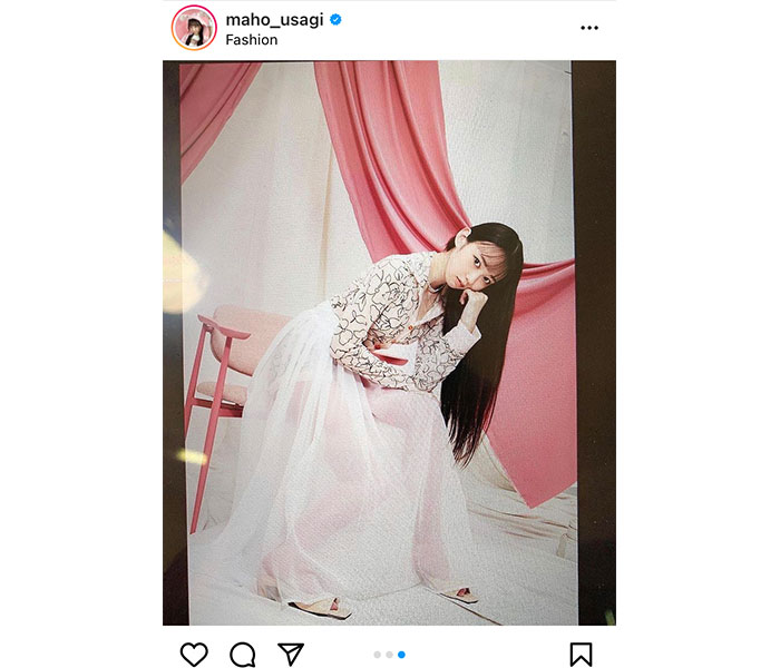 AKB48 大盛真歩、シースルーのおしゃれコーデで美脚披露