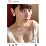 田中美麗、白肌デコルテに見惚れる至近距離ショット公開!「なんて素晴らしい艶やかさ」